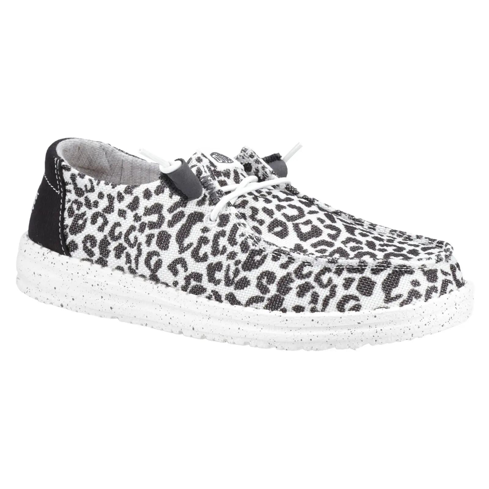 HEYDUDE Wendy Leopard Women's Black/Grey Loafers 6/6