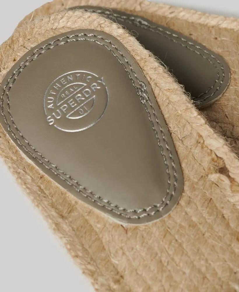superdry Canvas Espadrille Overlay Sliders – Espadrilha-slider em lona 4/6