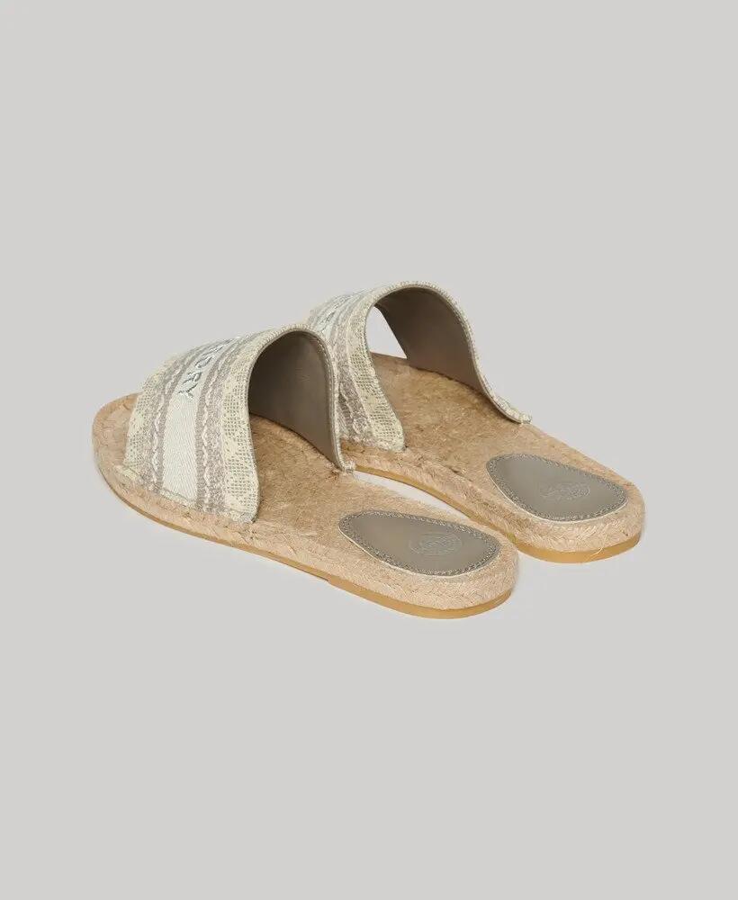 superdry Canvas Espadrille Overlay Sliders – Espadrilha-slider em lona 2/6