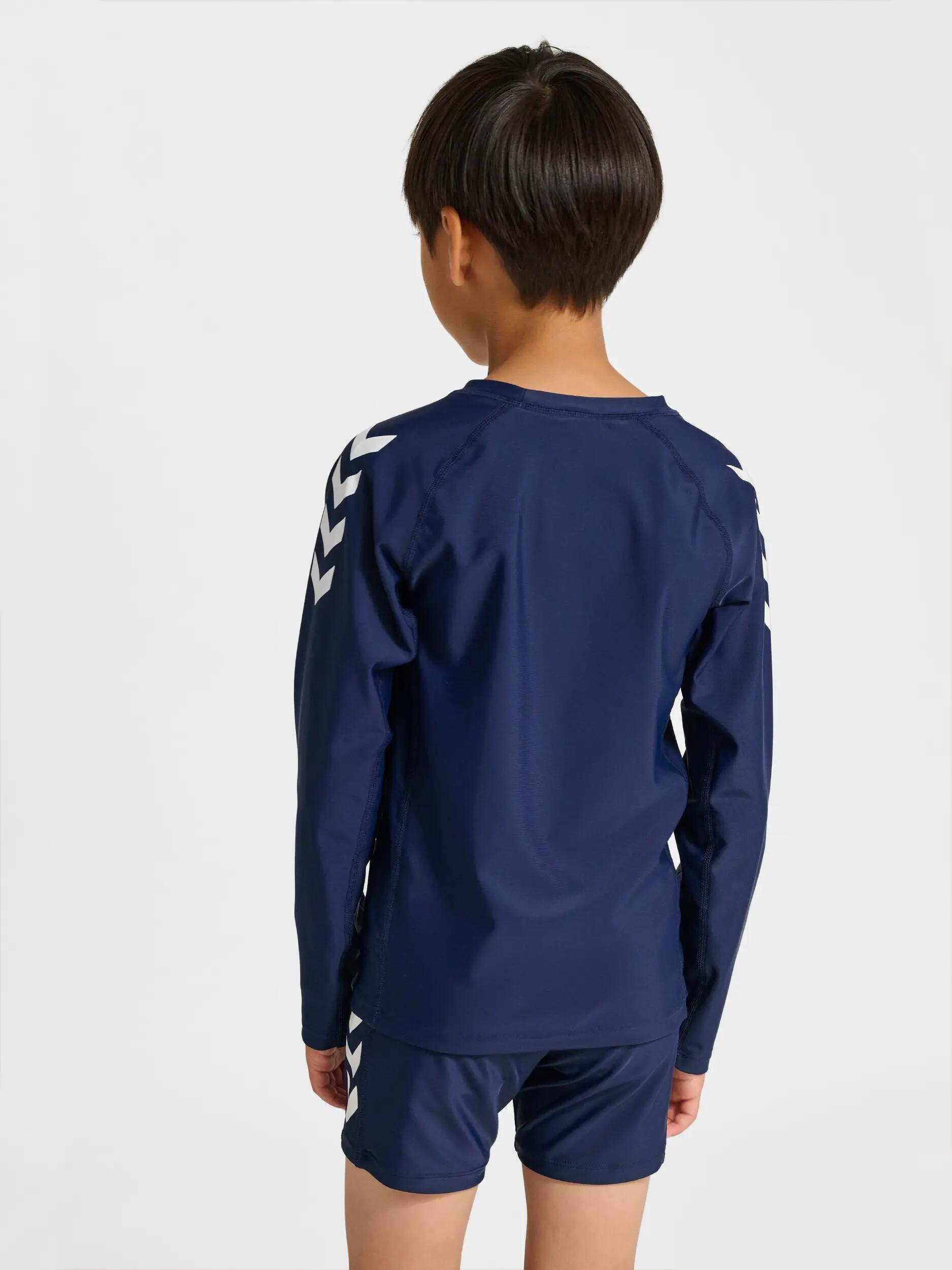 hummel hmlJR SWIM T-SHIRT L/S – rozciągliwa koszulka kąpielowa z długim rękawem 5/7