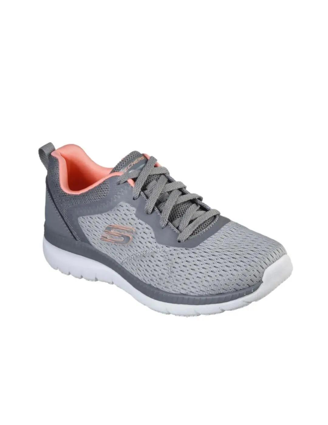 Baskets pour femme Skechers Grises. 2/4