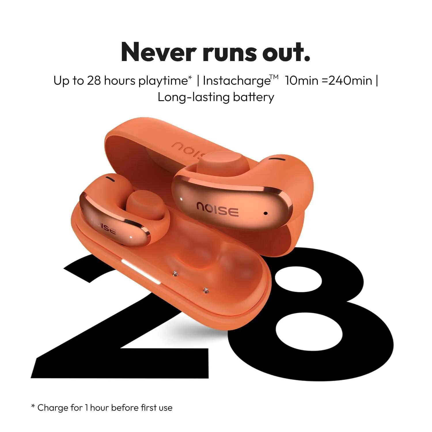 Écouteurs True Wireless NOISE ALT CLIP OWS Orange 6/6