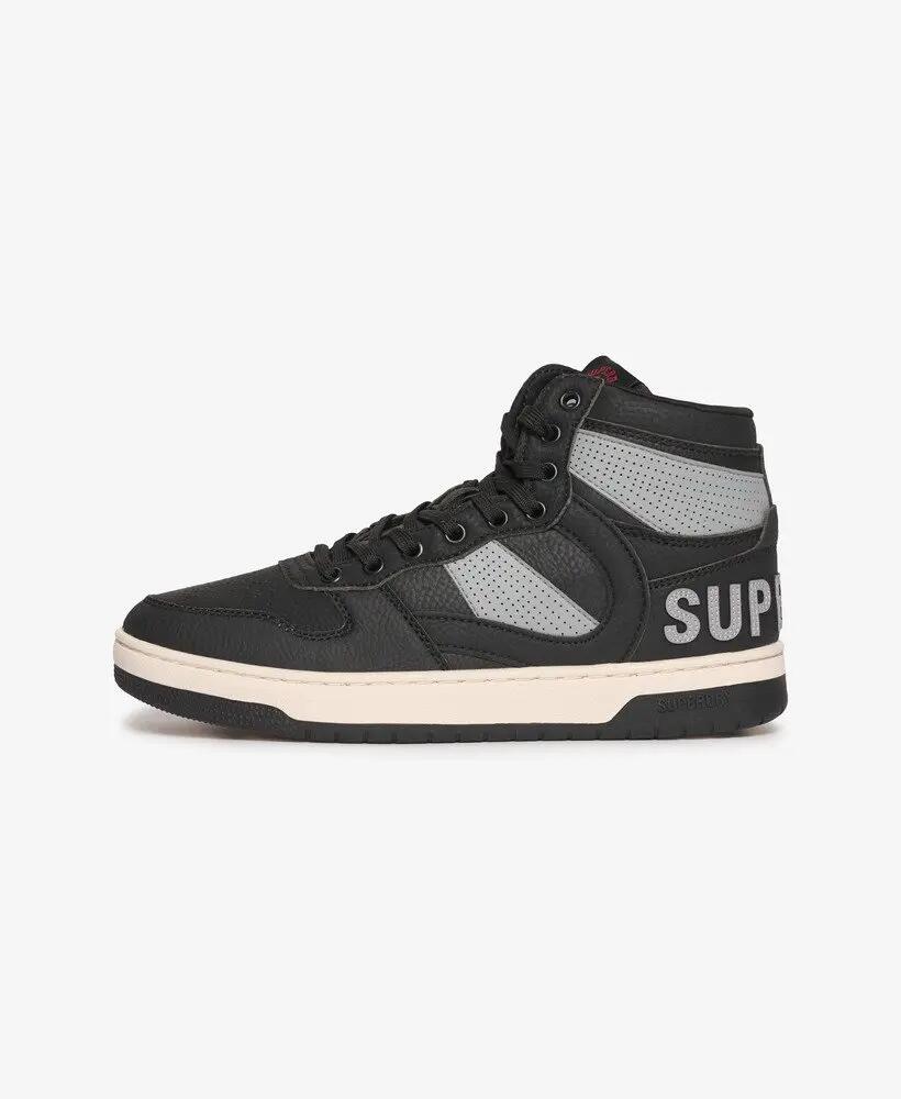 superdry Jump High Mid-top Sneakers – Zwart, klassieke basketlook 5/7
