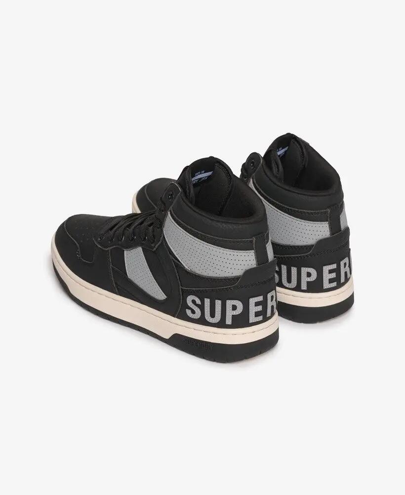 superdry Jump High Mid-top Sneakers – Zwart, klassieke basketlook 4/7