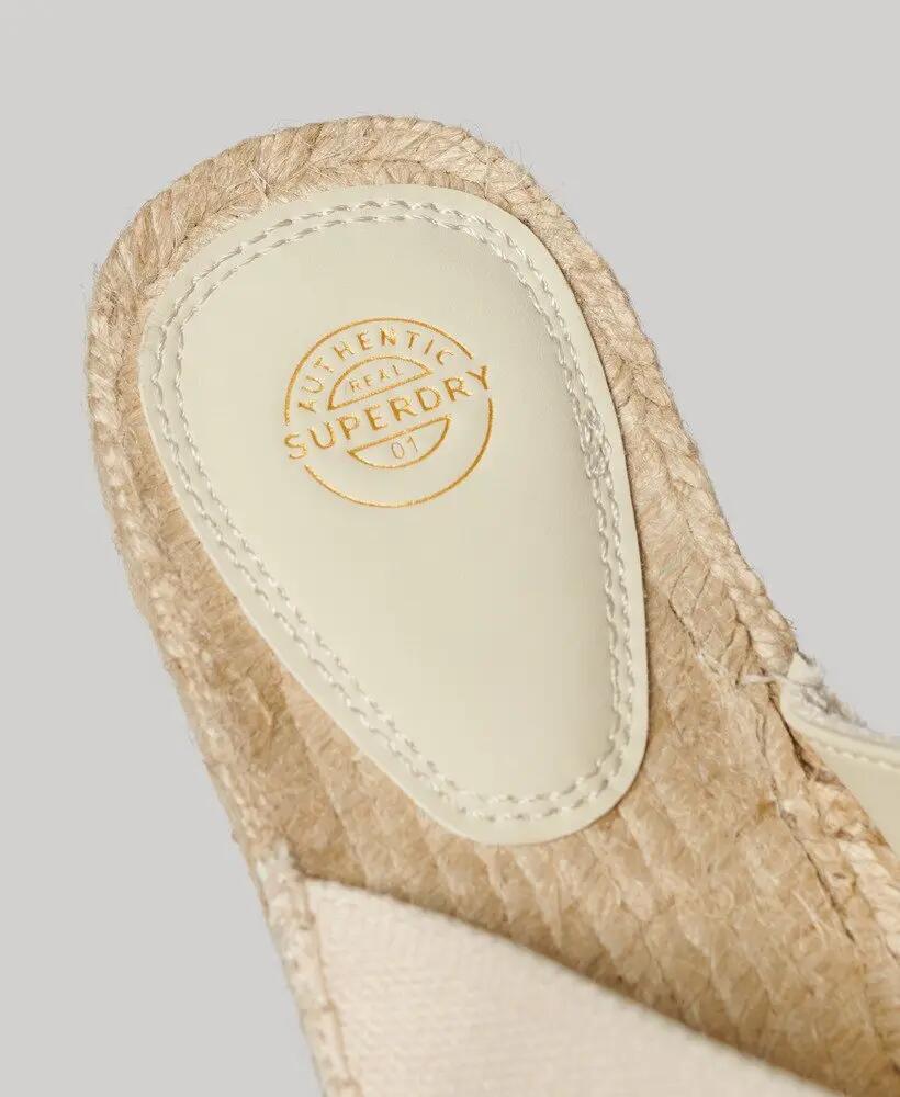 superdry Espadrille Cross Strap Sliders - Fasce incrociate, suola corda 4/6