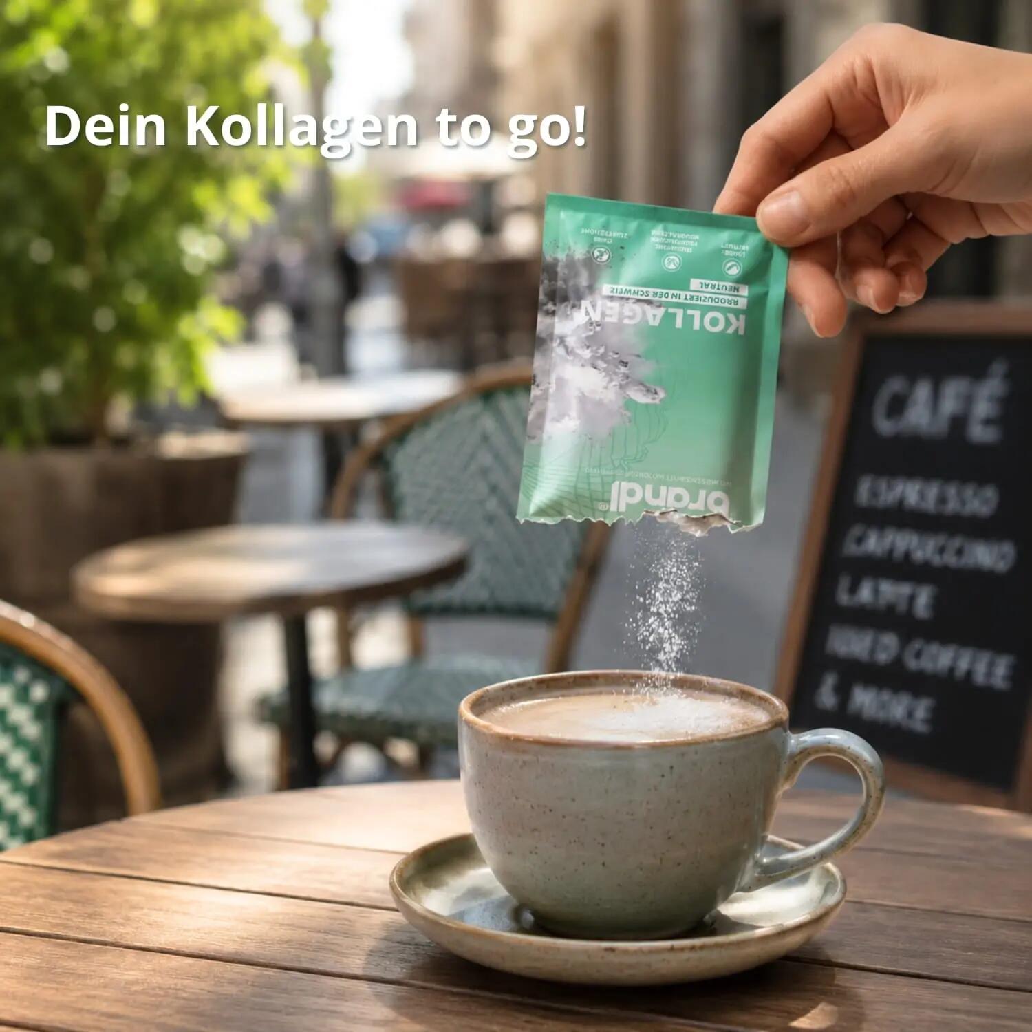 Kollagen Pulver Sachet aus Schweizer Weidehaltung 4/5