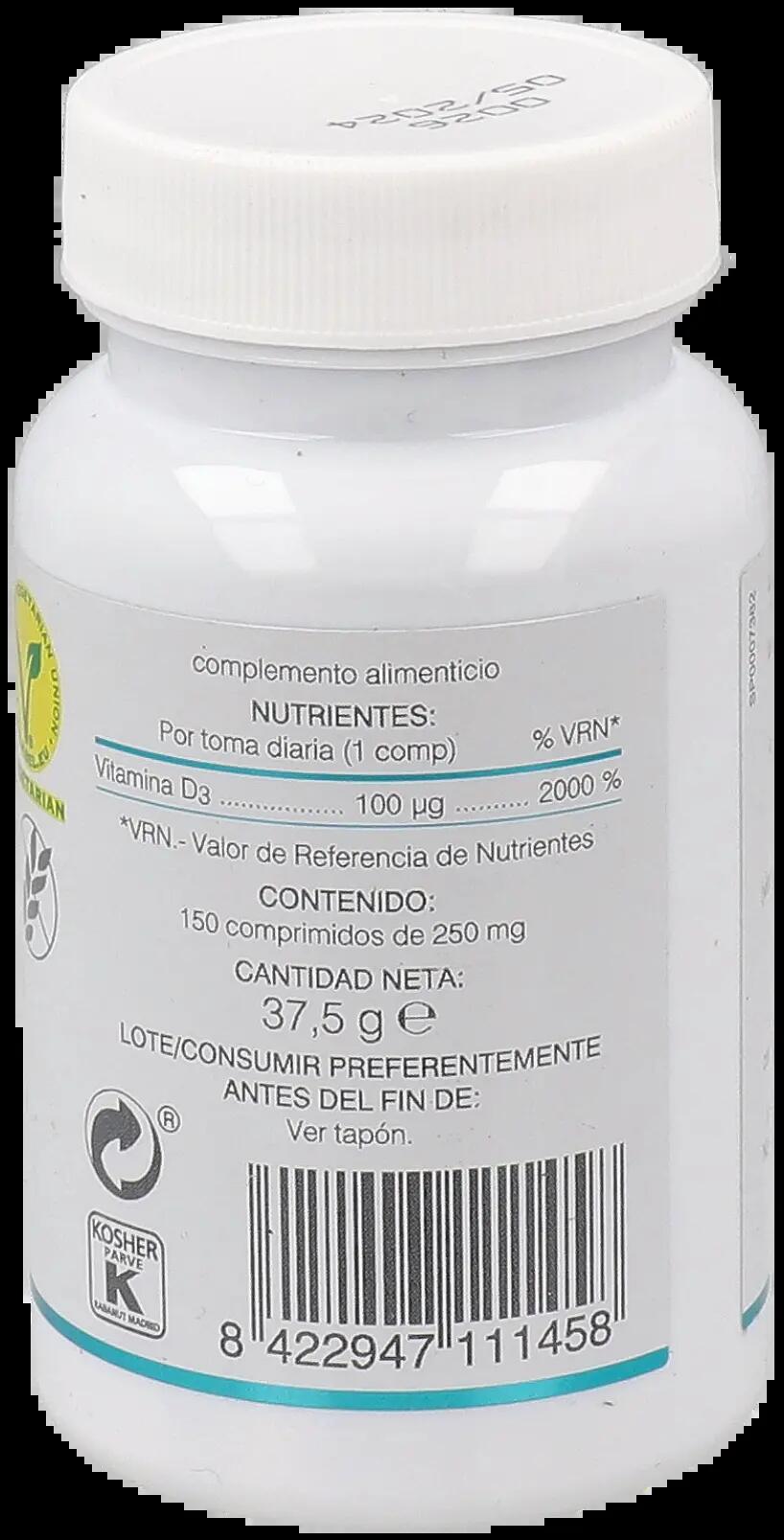 Vitamina D3 Liberación Sostenida 150 Cápsulas 2/3