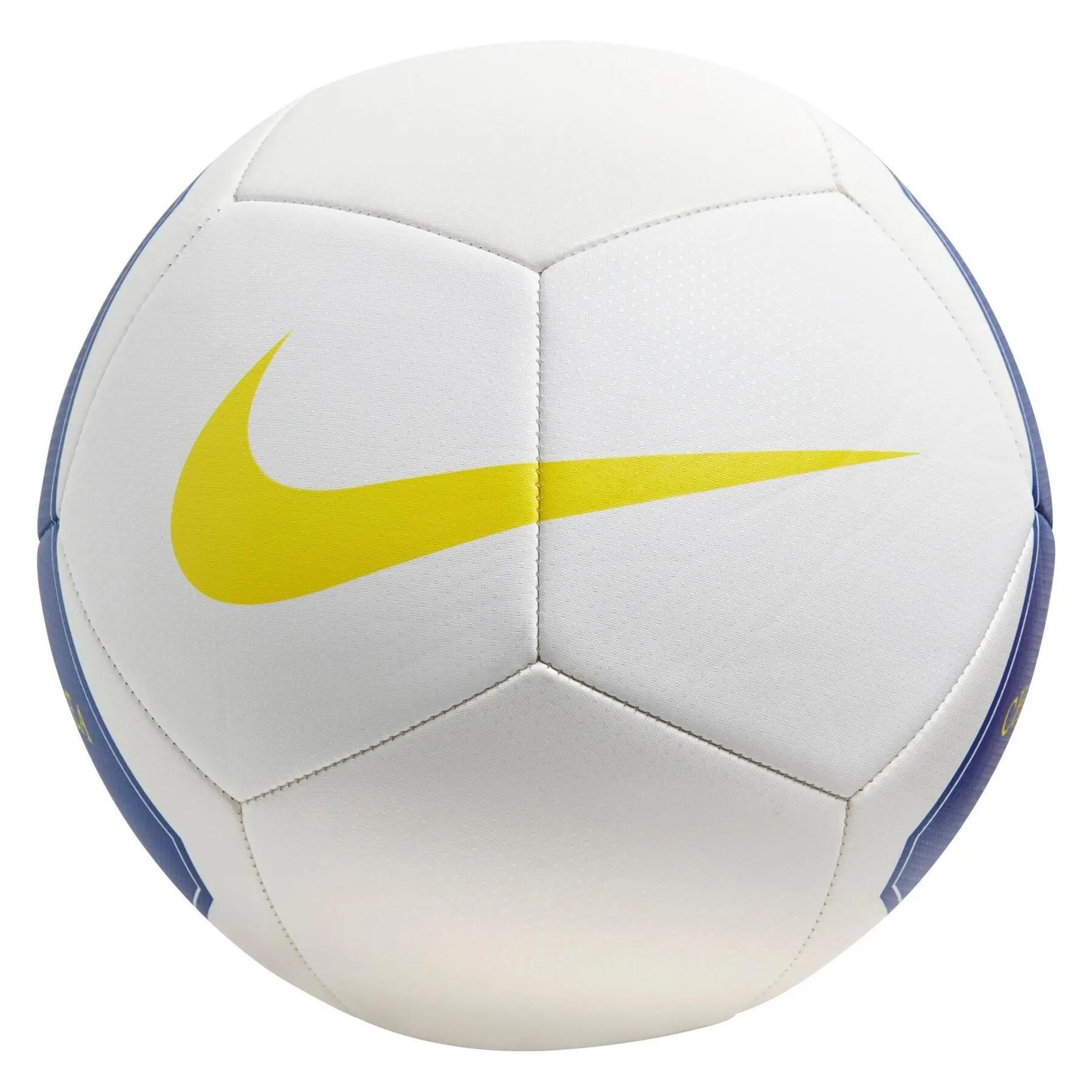 Ballon De Foot Motif/style Nike (Blanc / Jaune) Taille 5 2/2
