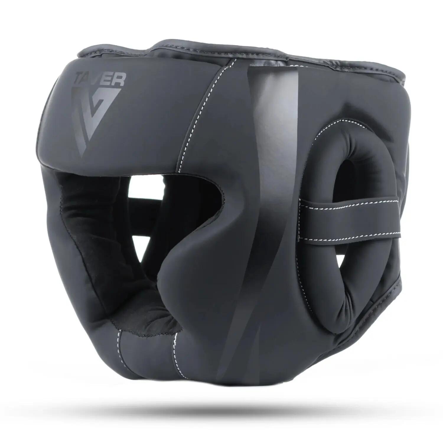 Kask bokserski sparingowy Matt Black TAVER DBX Bushido 3/7