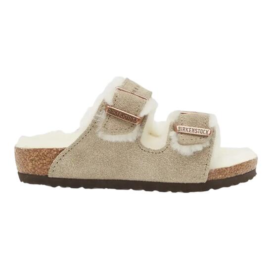Arizona" Sandalen für Kinder, Wildleder, Flach Damen und Herren Braungrau