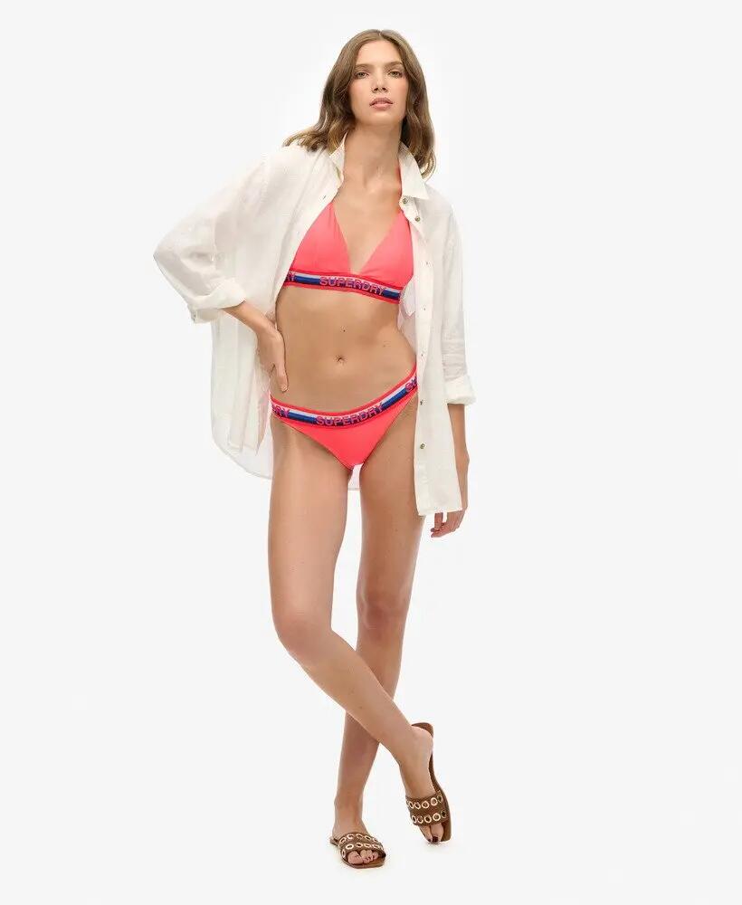 superdry Triangle Stripe Bikini Top en poliéster reciclado y elastano – HYPER 6/6