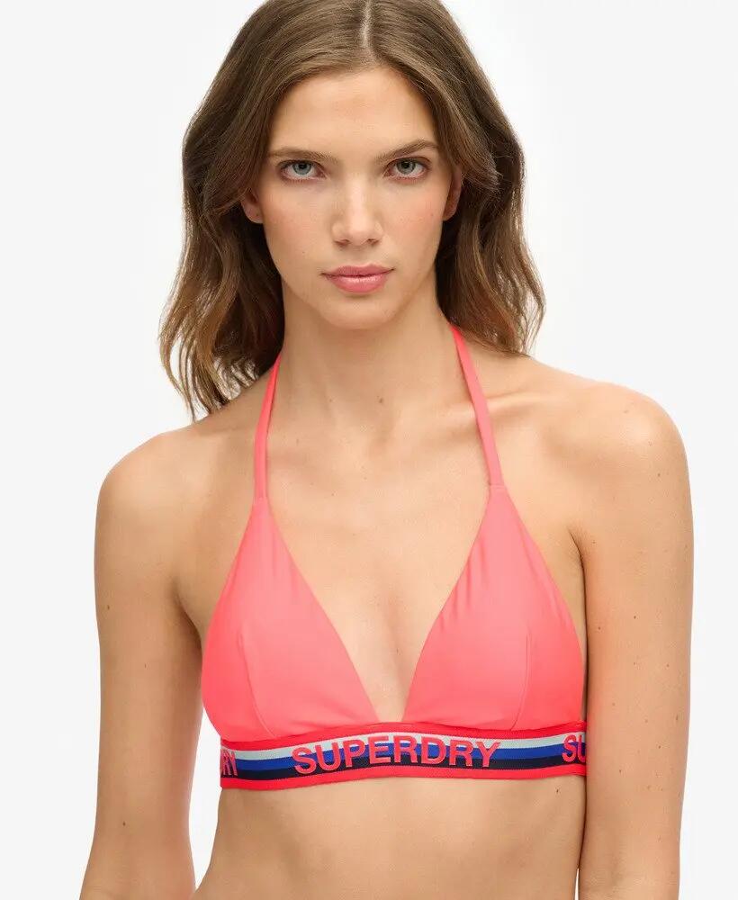 superdry Triangle Stripe Bikini Top en poliéster reciclado y elastano – HYPER 3/6