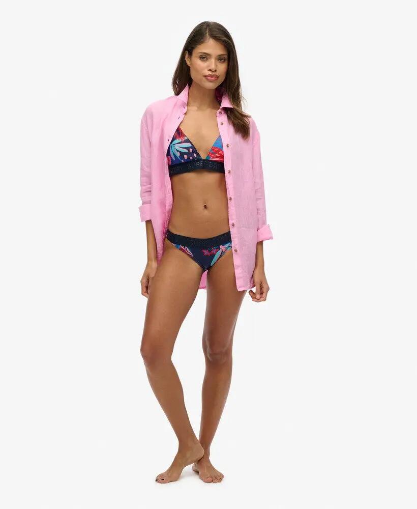 superdry Bikinibroekje Classic van Gerecycled Polyester en Elastaan – Tropical 2/7