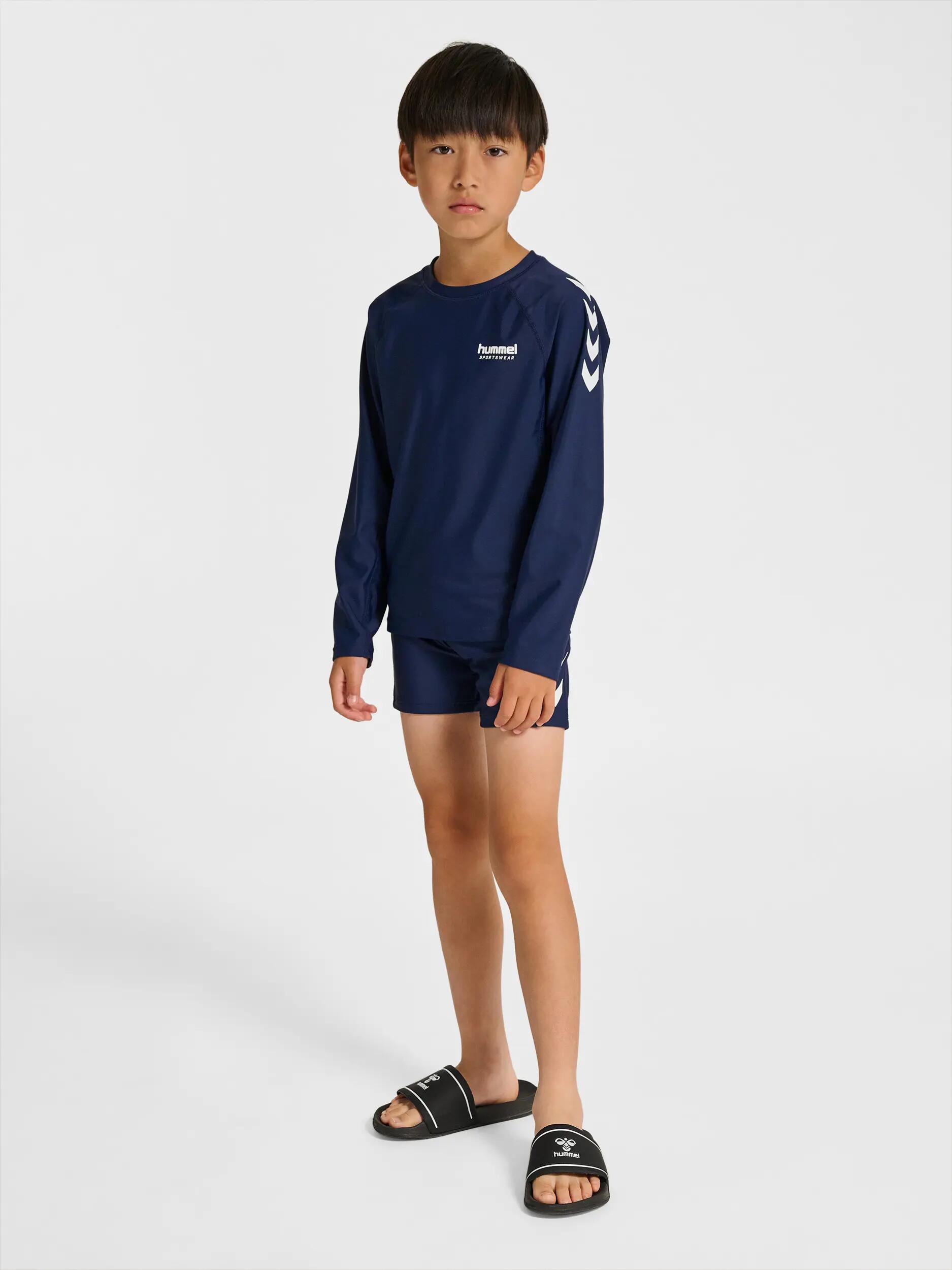 hummel hmlJR SWIM T-SHIRT L/S – rozciągliwa koszulka kąpielowa z długim rękawem 7/7