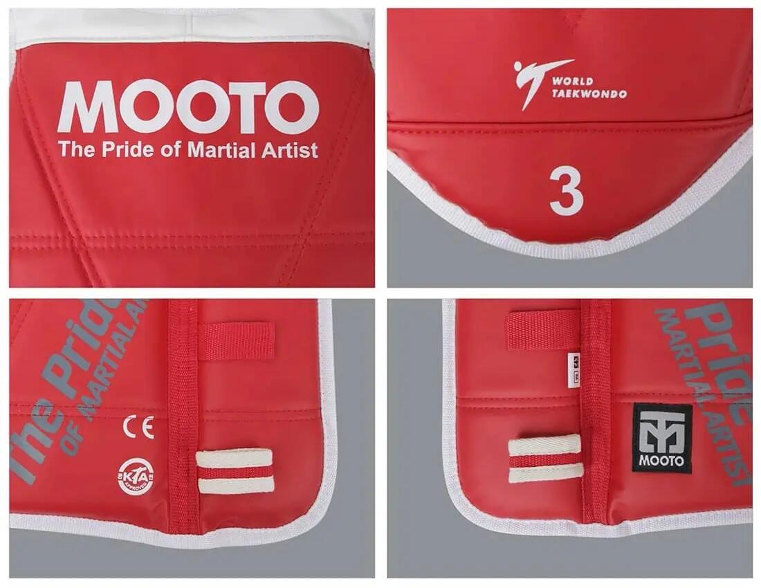 Dwustronny ochraniacz tułowia Taekwondo hugo MTX 2 Reversible KTA MOOTO 5/5
