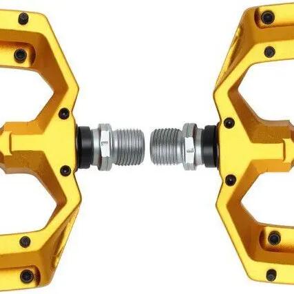 Pair of HT Components Spider AF03 Gold Flat Pedals