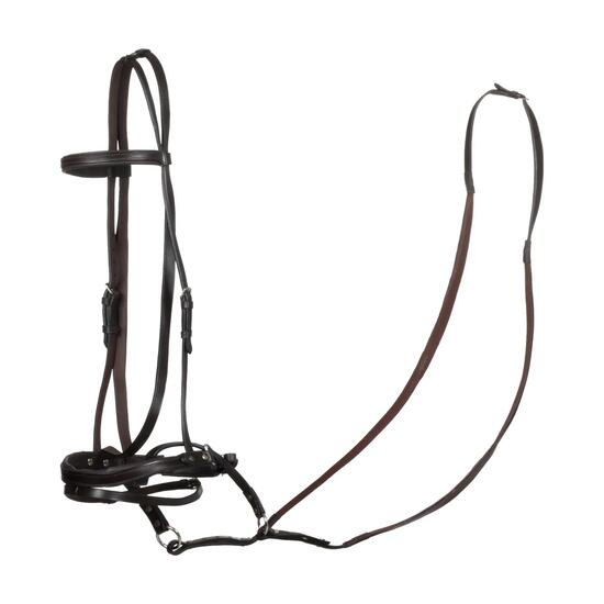 Testiera bitless pour horse ball avec rênes