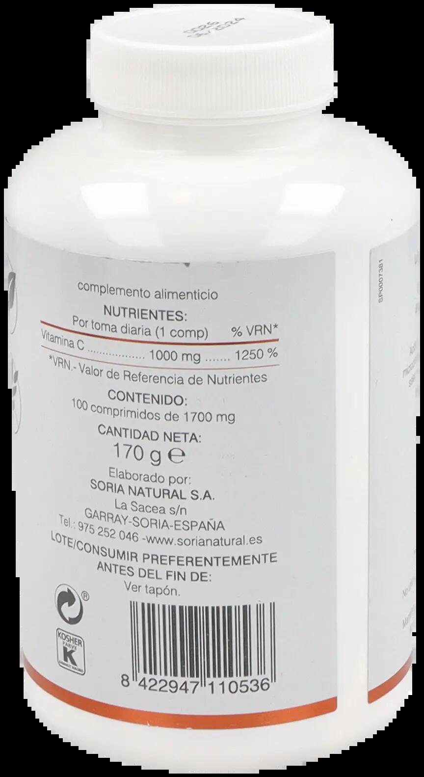 Vitamina C Liberación Sostenida 100 Cápsulas 2/3