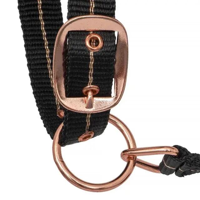 Kantar dla konia i kuca START Mink RoseGold podszywany futerkiem 6/7