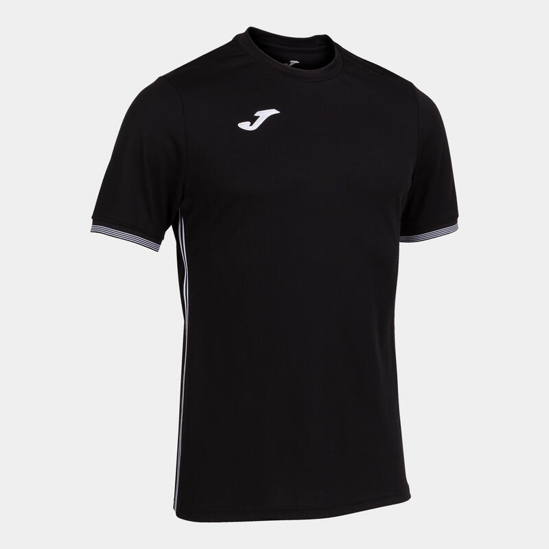 Camiseta Manga Corta Fútbol Hombre Joma Campus III Negro