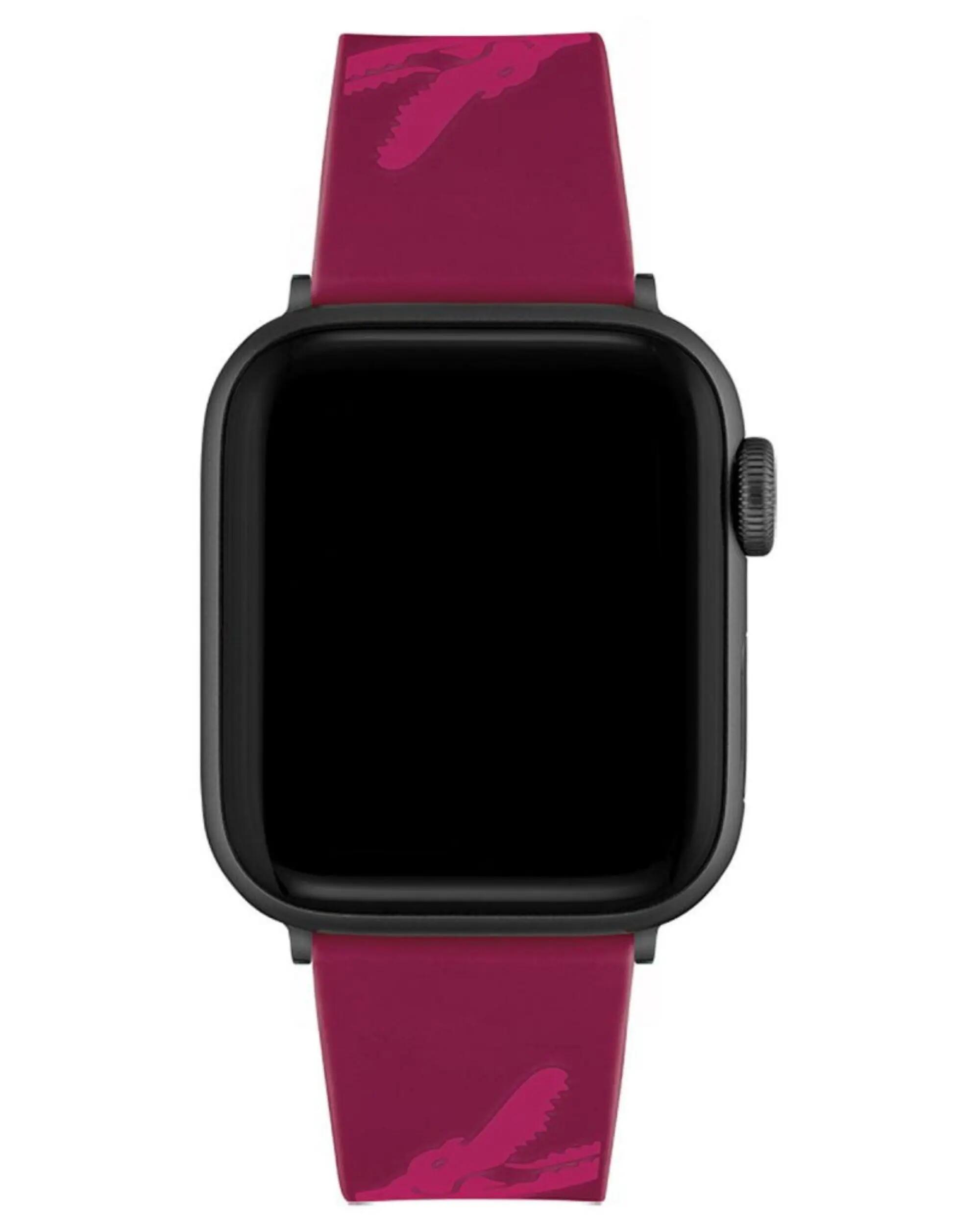 Bracelet en silicone Lacoste pour Apple Watch 38/40 mm Fuchsia 4/5