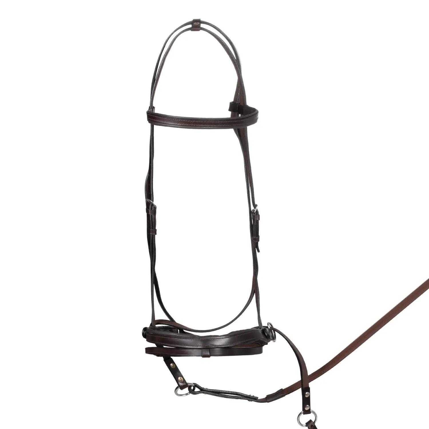 Testiera bitless pour horse ball avec rênes 2/7