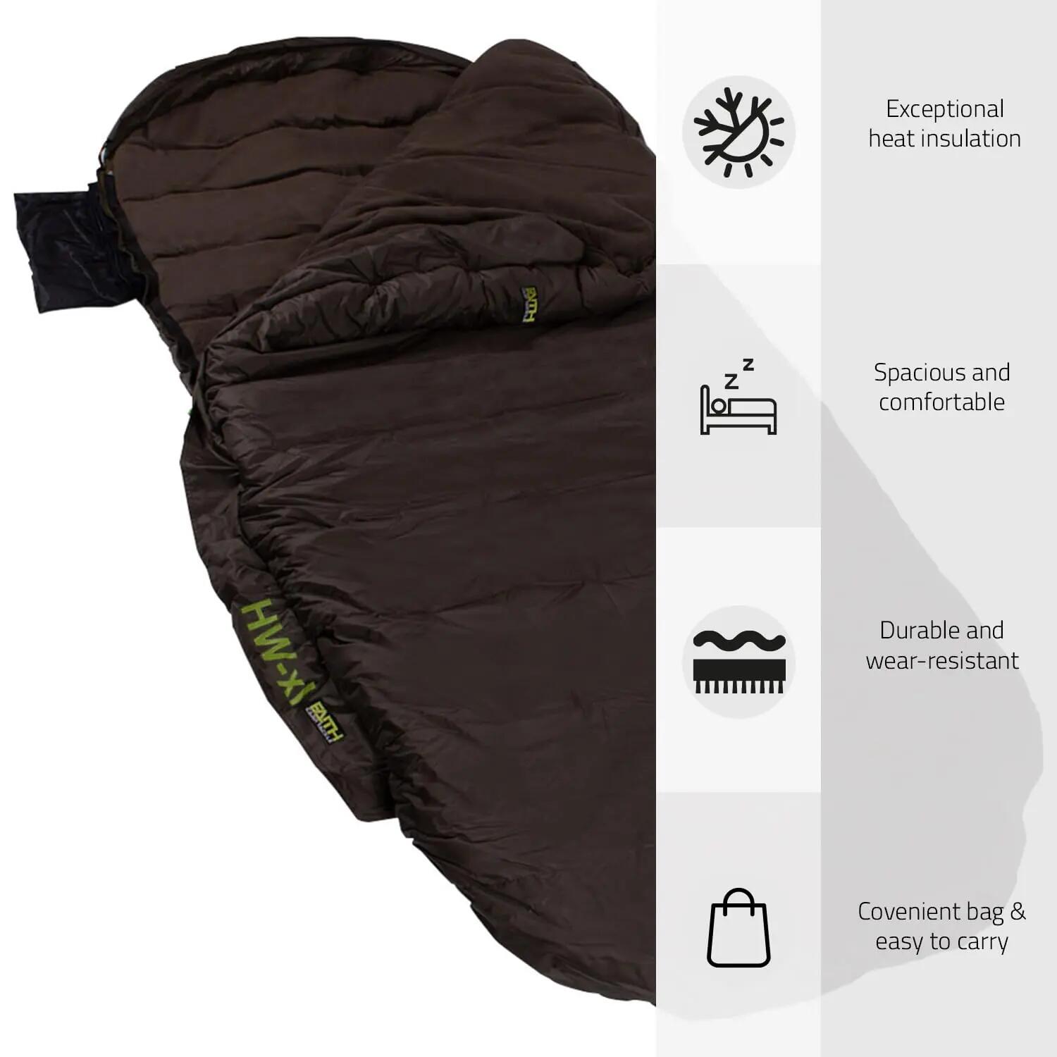 Sac de couchage HW-XL 205x90cm 5 saisons avec sac compression 7/7
