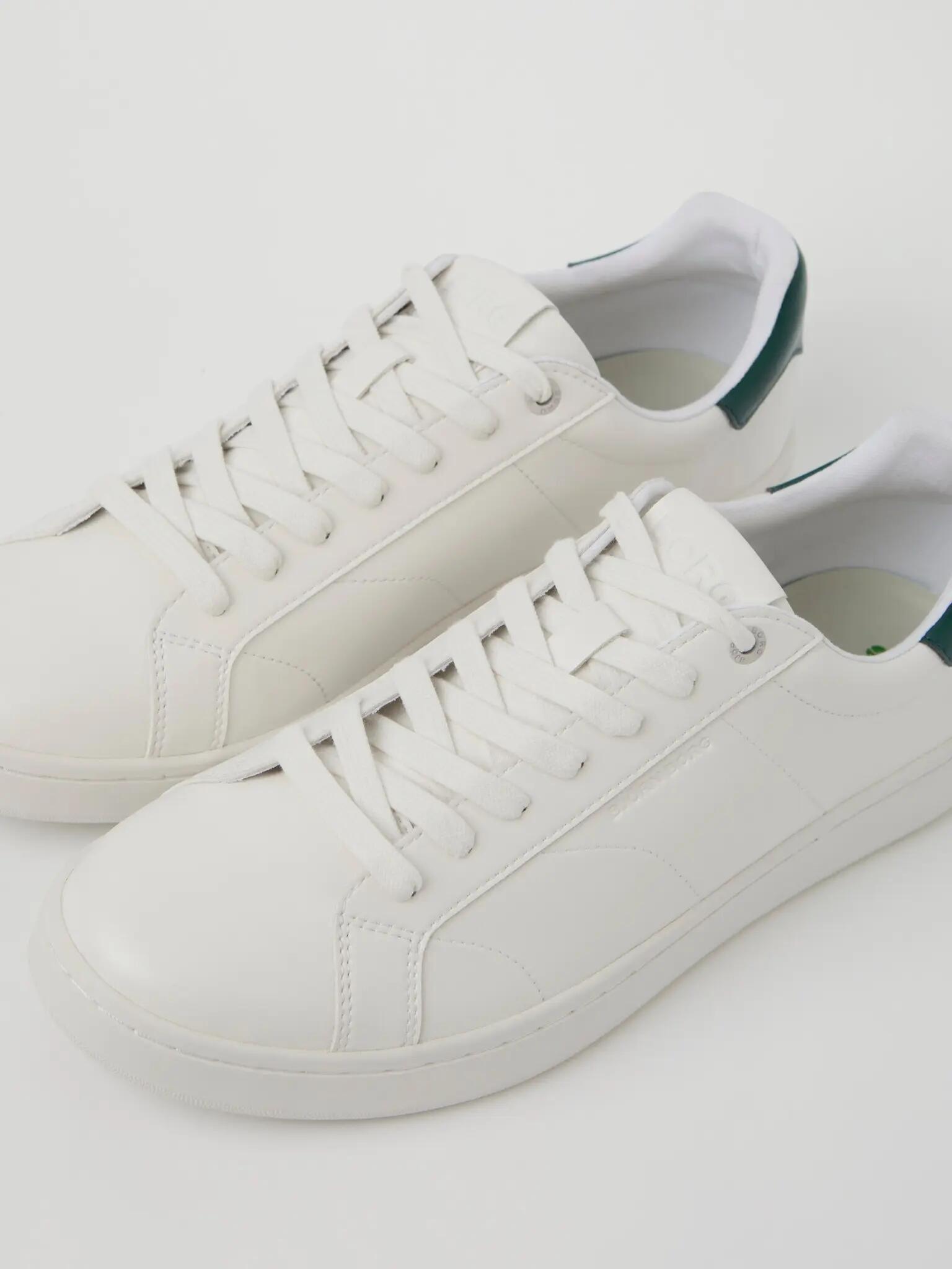 bjorn_borg DEUCE buty tenisowe UNISEX WHITE - GREEN 2/3