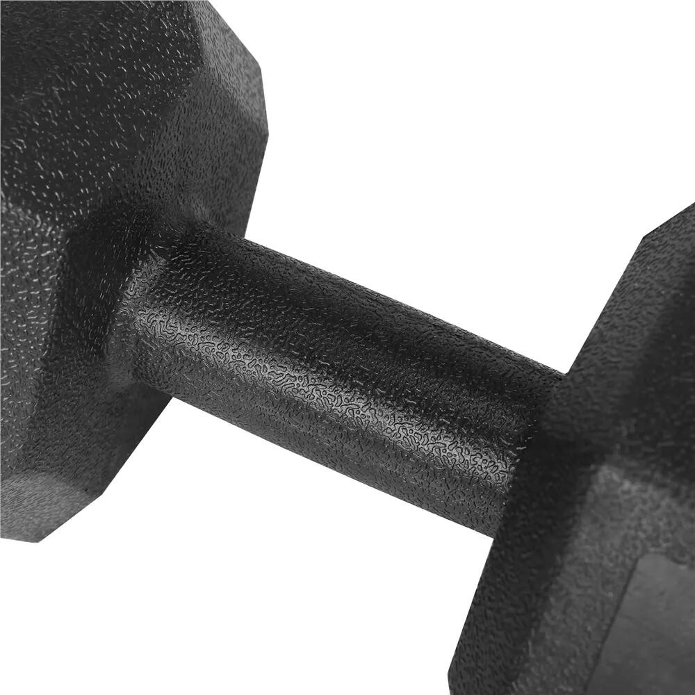 Set d'haltères de 8 kg kit dumbbell de musculation fitness gym noir 7/8