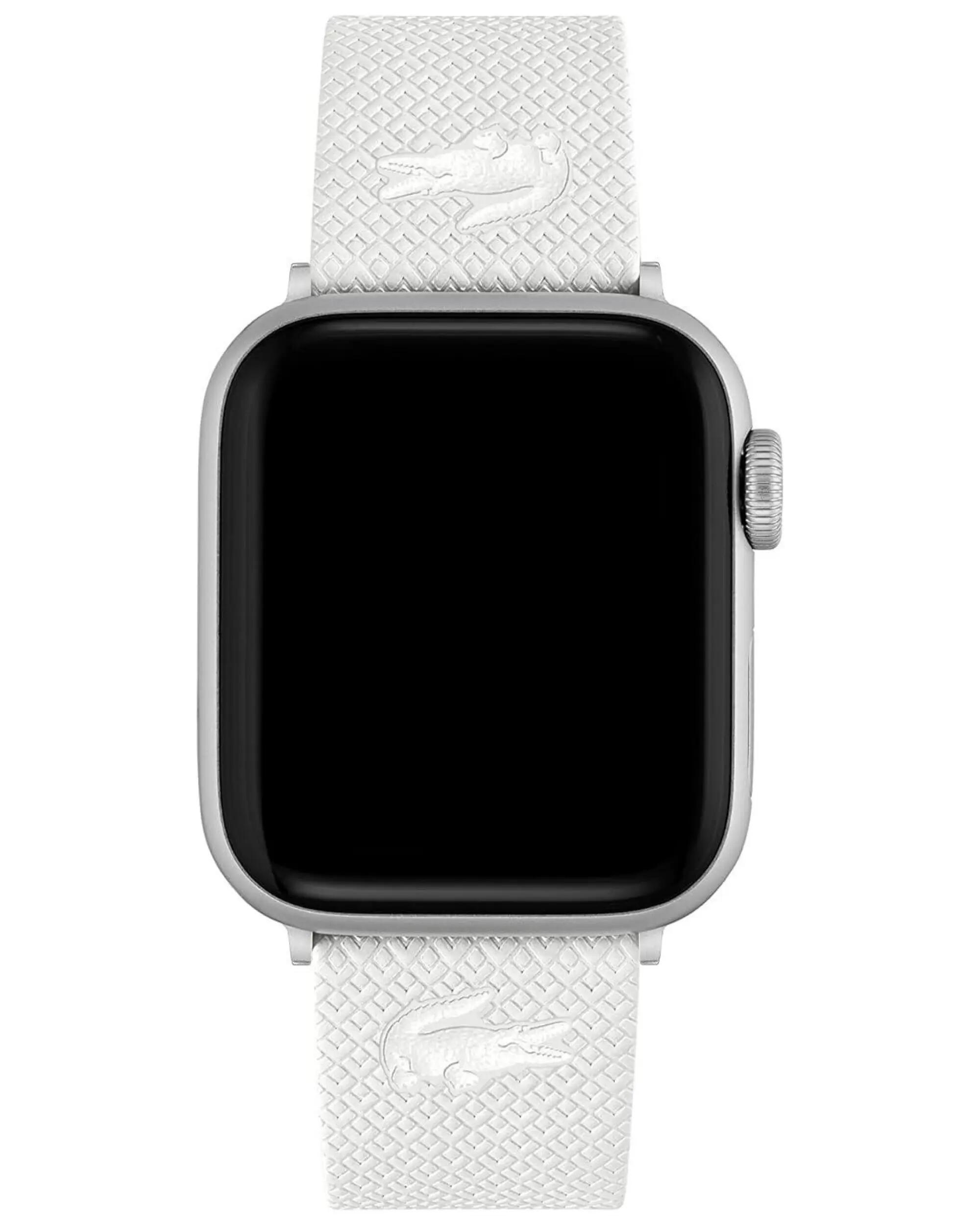 Leren bandje Lacoste voor Apple Watch 38/40 mm Wit 3/6