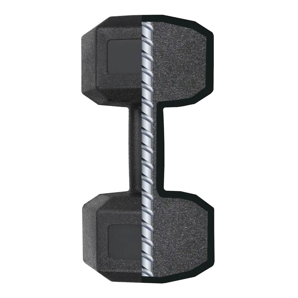 Paire d'haltères de 7,5 kg kit dumbbell de musculation fitness noir 5/7