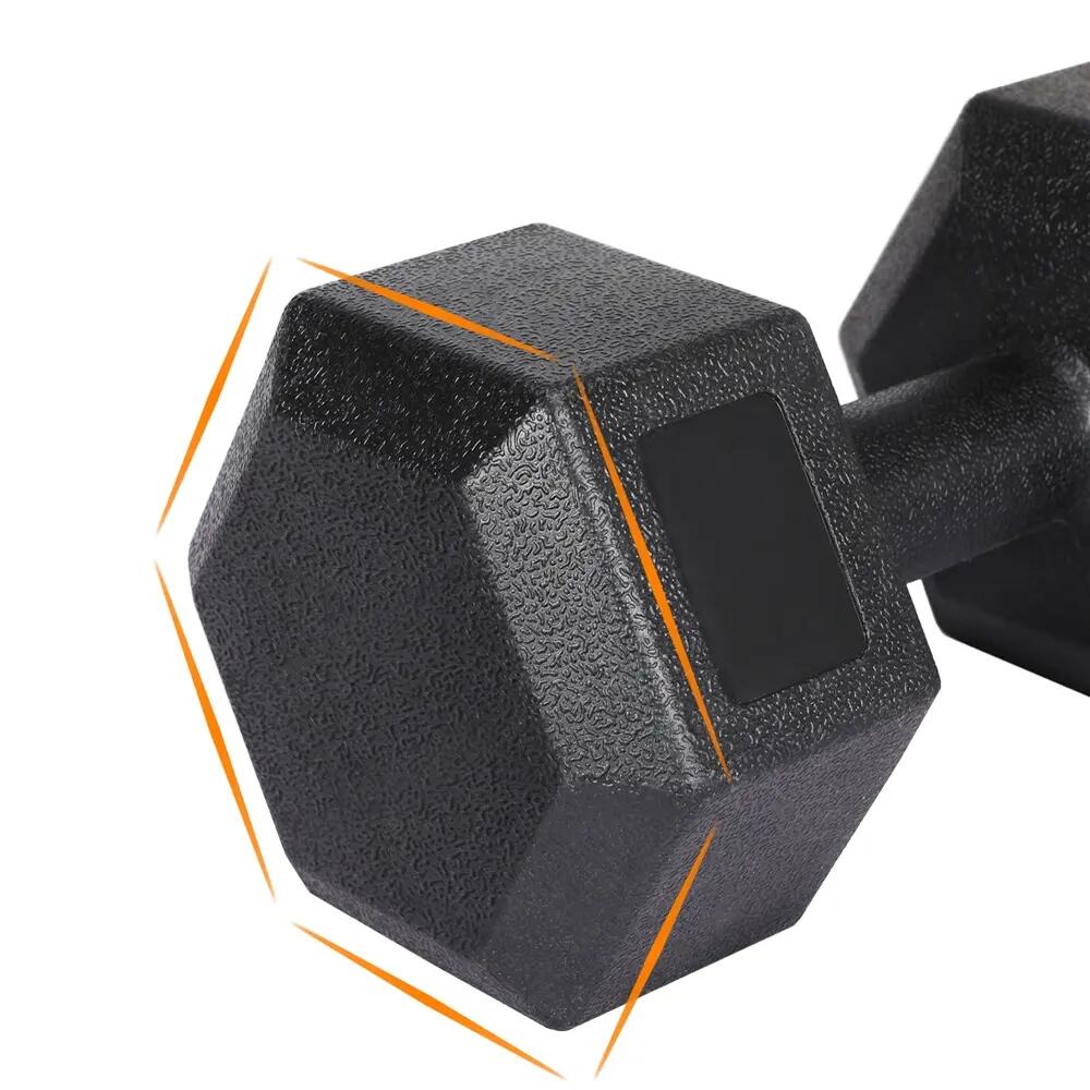 Paire d'haltères de 7,5 kg kit dumbbell de musculation fitness noir 4/7