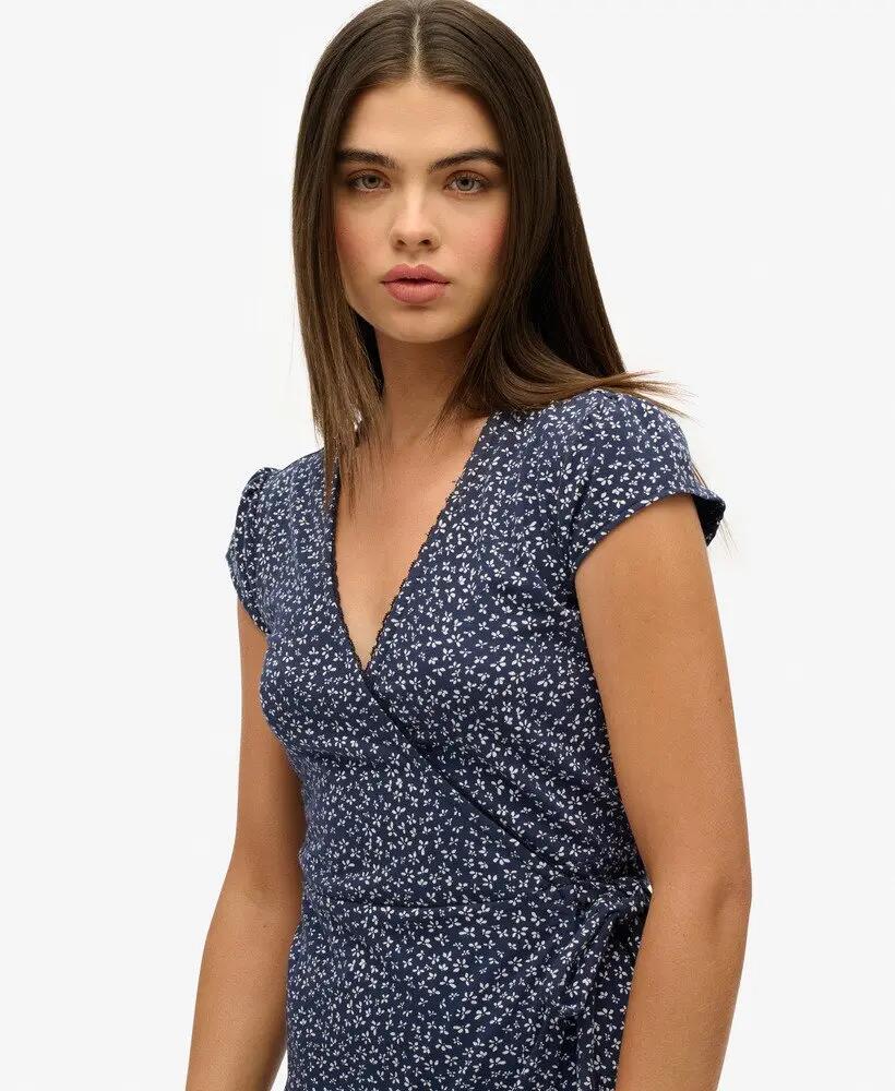 superdry Vestido envelope Athletic Essential em algodão com elastano 3/7