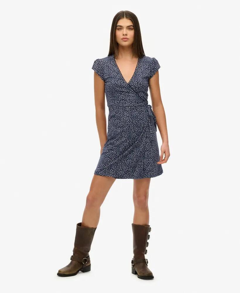 superdry Vestido envelope Athletic Essential em algodão com elastano 2/7
