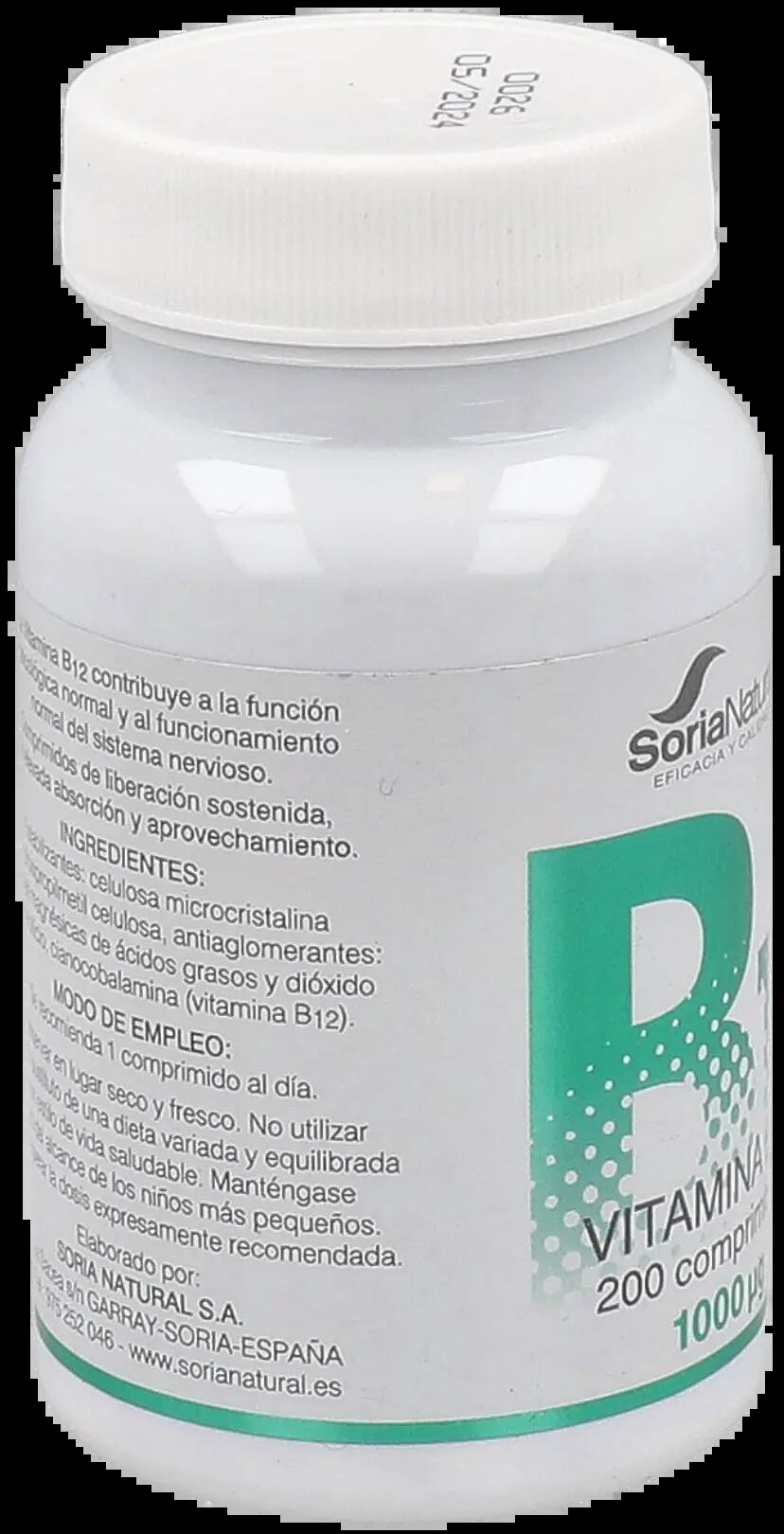 Soria Natural Vitamina B12 200 Comp X 250 Mg Lib Prolongada 3/3