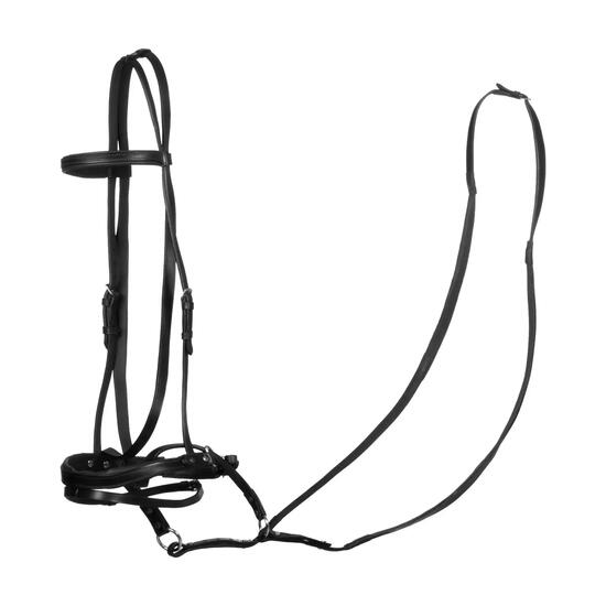 Testiera bitless pour horse ball avec rênes