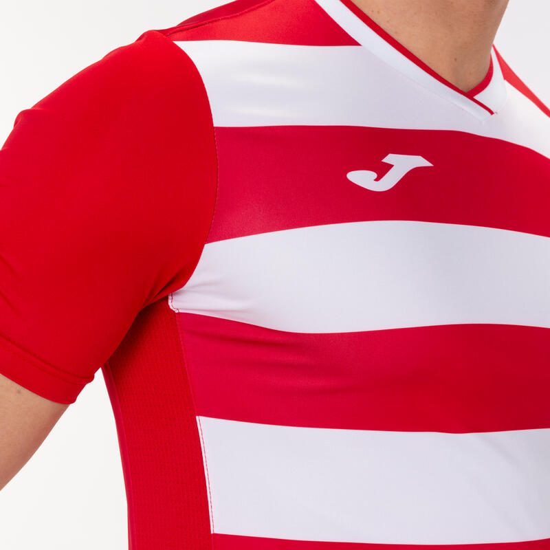 Maillot manches courtes Garçon Joma Europa iv rouge blanc