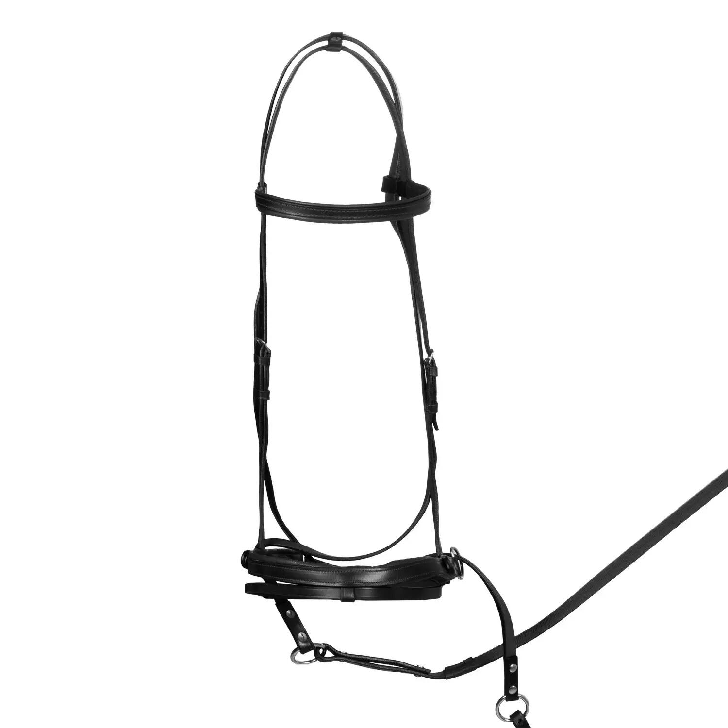 Testiera bitless pour horse ball avec rênes 2/7