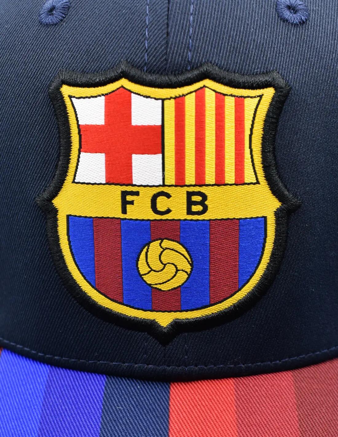 Gorra FC Barcelona Adulto Visera Blaugrana 4/6