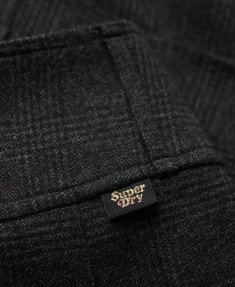 superdry Mini-saia plissada cintura baixa padrão xadrez tons de cinza – Grey 4/5