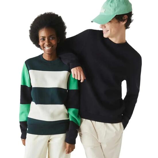 Maglione reversibile in cotone da uomo Lacoste AH3124 Nero