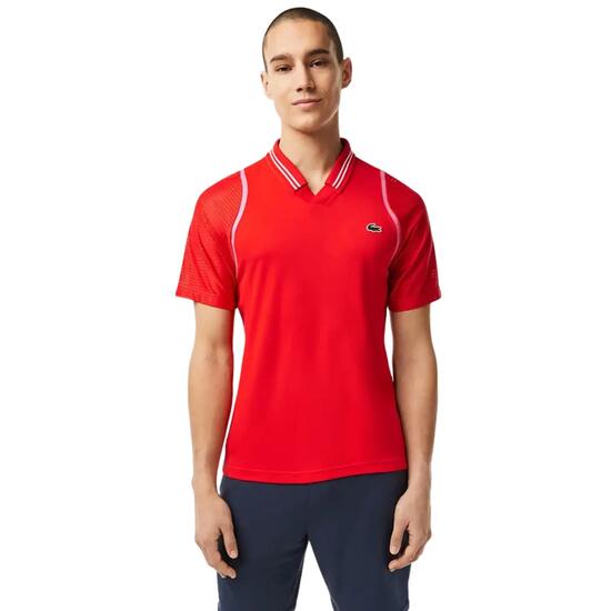 Polo Lacoste Homme Sport Tennis Rouge