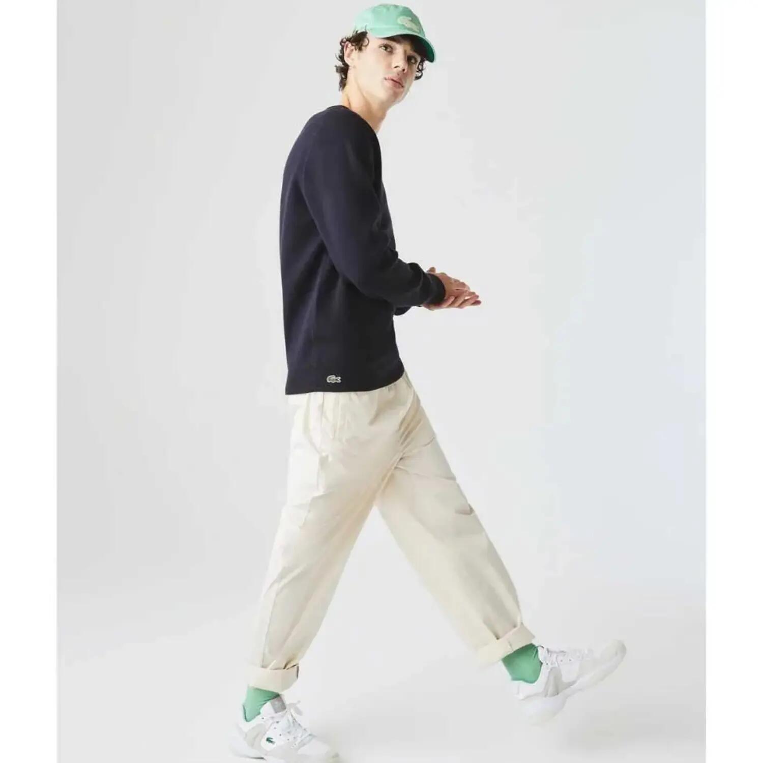 Pull réversible en coton pour homme Lacoste AH3124 Noir 6/7