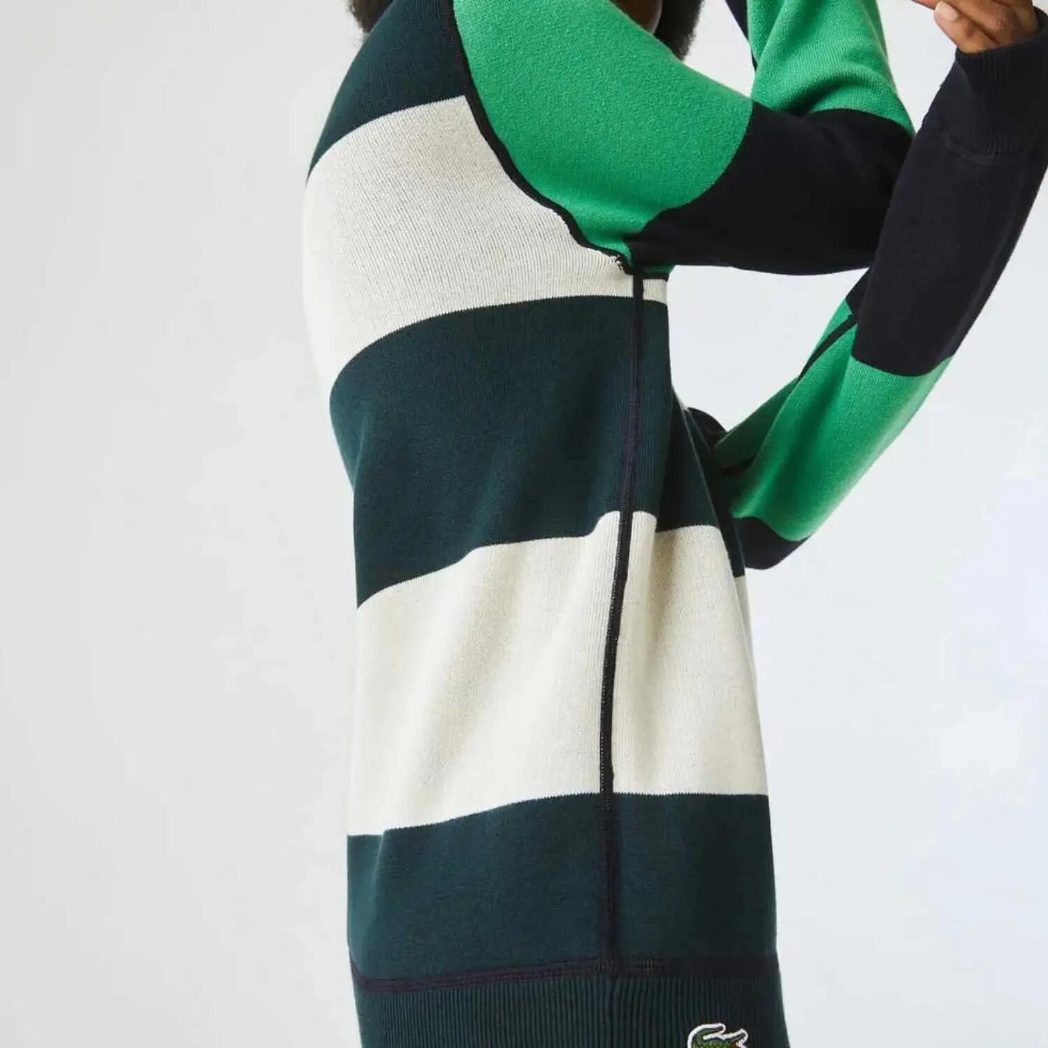 Pull réversible en coton pour homme Lacoste AH3124 Noir 4/7
