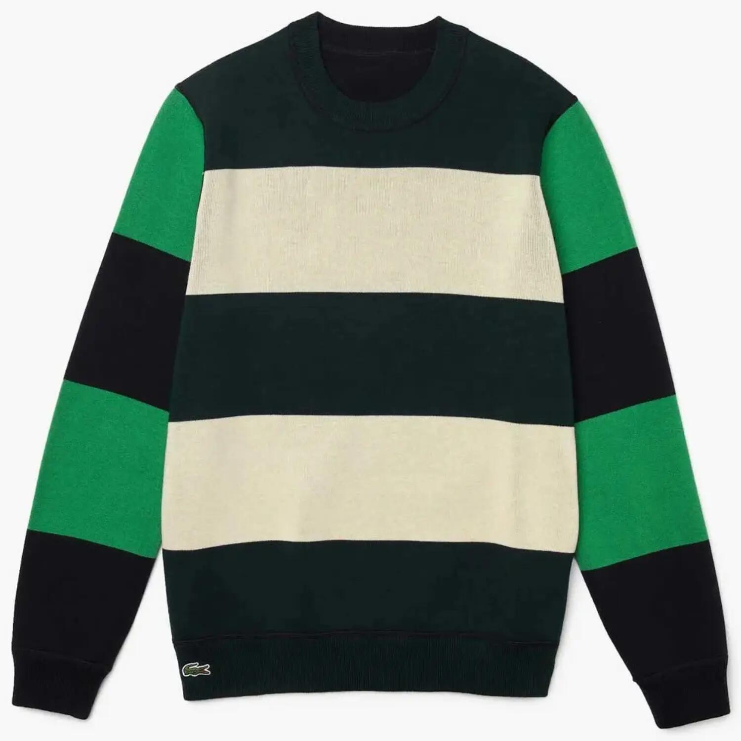 Pull réversible en coton pour homme Lacoste AH3124 Noir 3/7