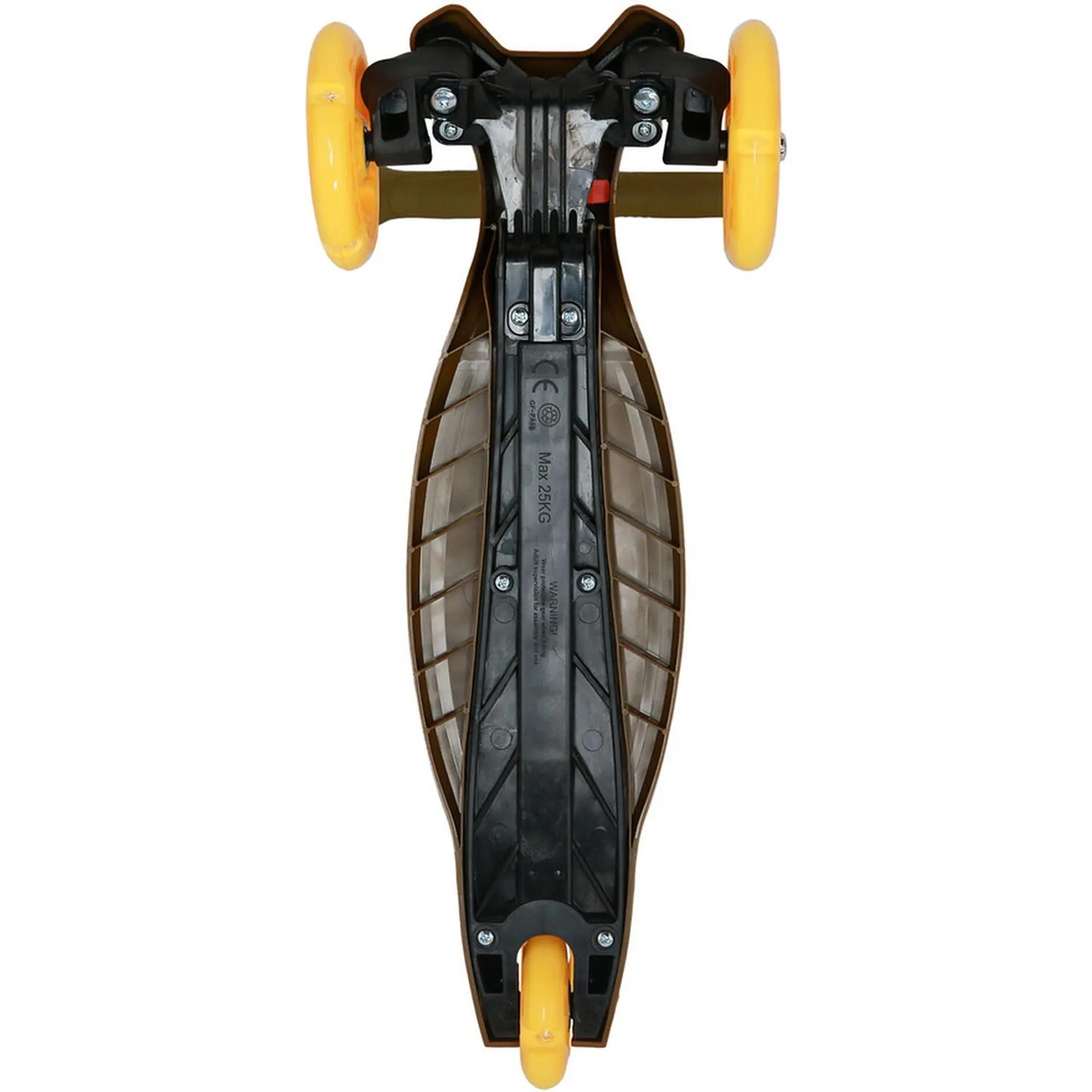 Monopattino a 3 ruote per bambini MoveLite LED, giallo 2/2