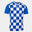 T-shirt manga curta Homem Joma Flag ii azul royal branco