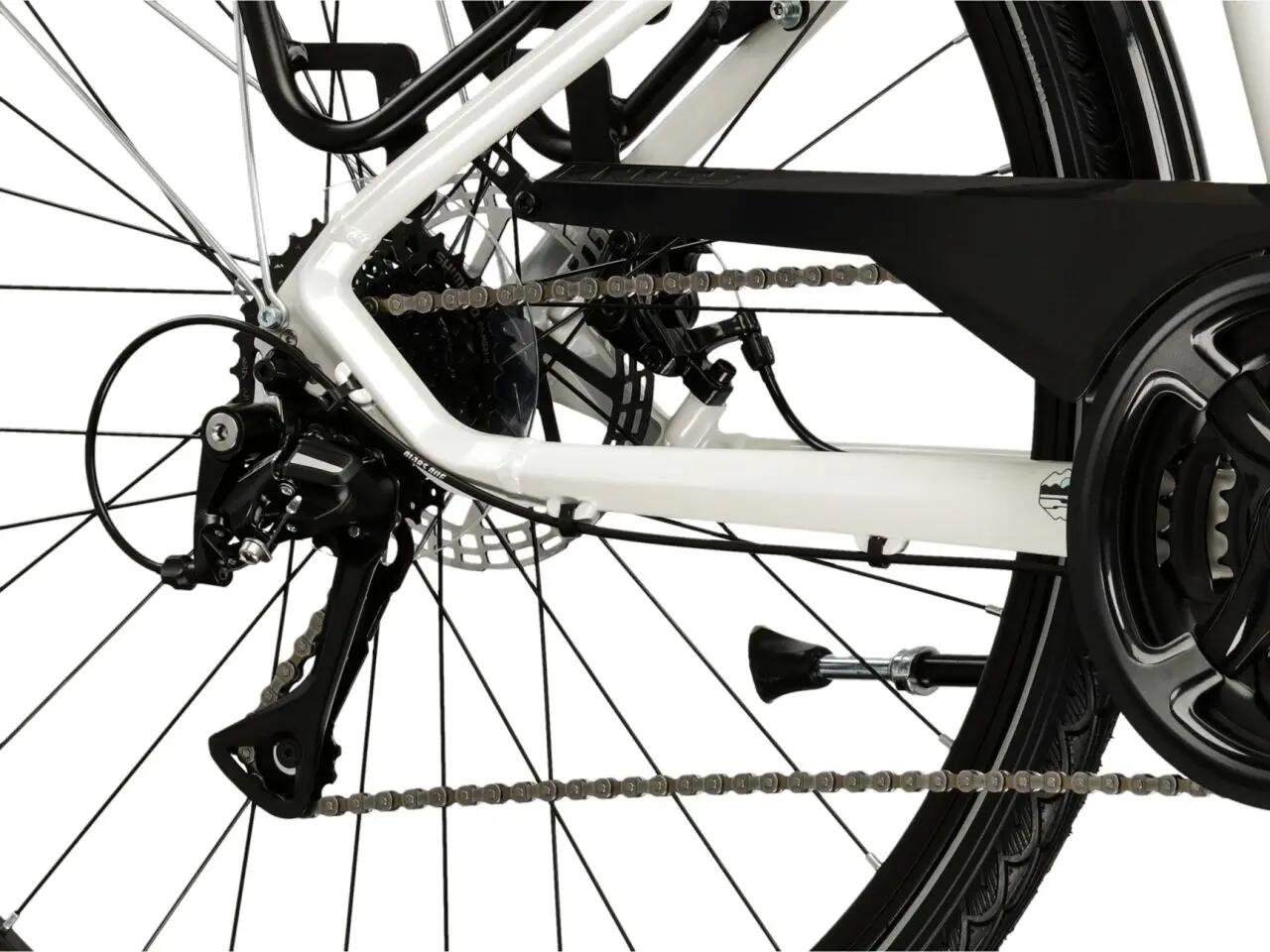 Rower trekkingowy Kross Trans 3.0 D 28" M (17") 24 biegi perłowy/czarny 7/7