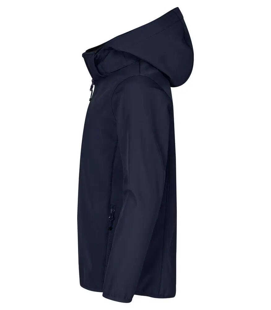 clique Classic Softshell Jacket Junior – 3 camadas, poliéster reciclado 3/4