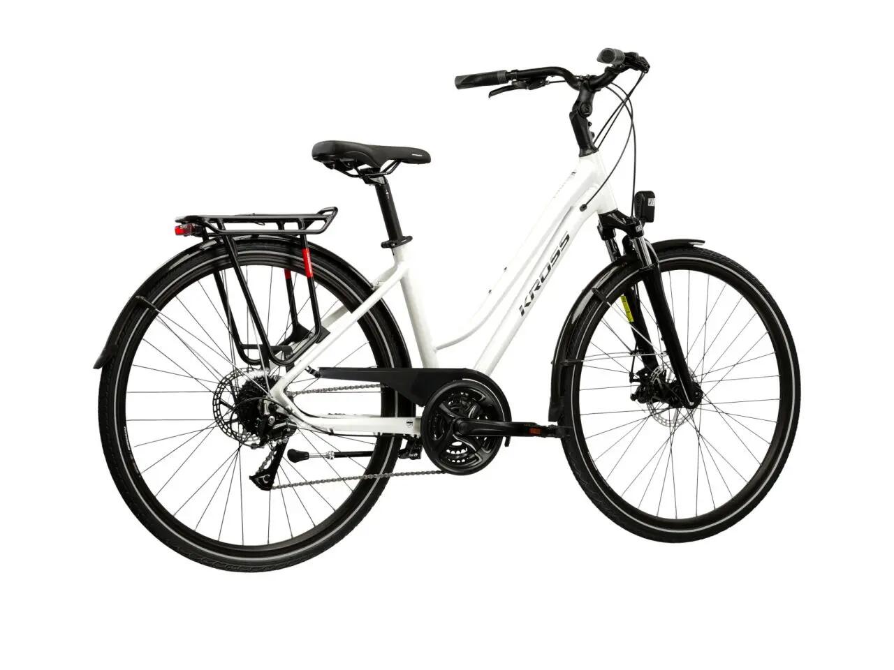 Rower trekkingowy Kross Trans 3.0 D 28" M (17") 24 biegi perłowy/czarny 3/7